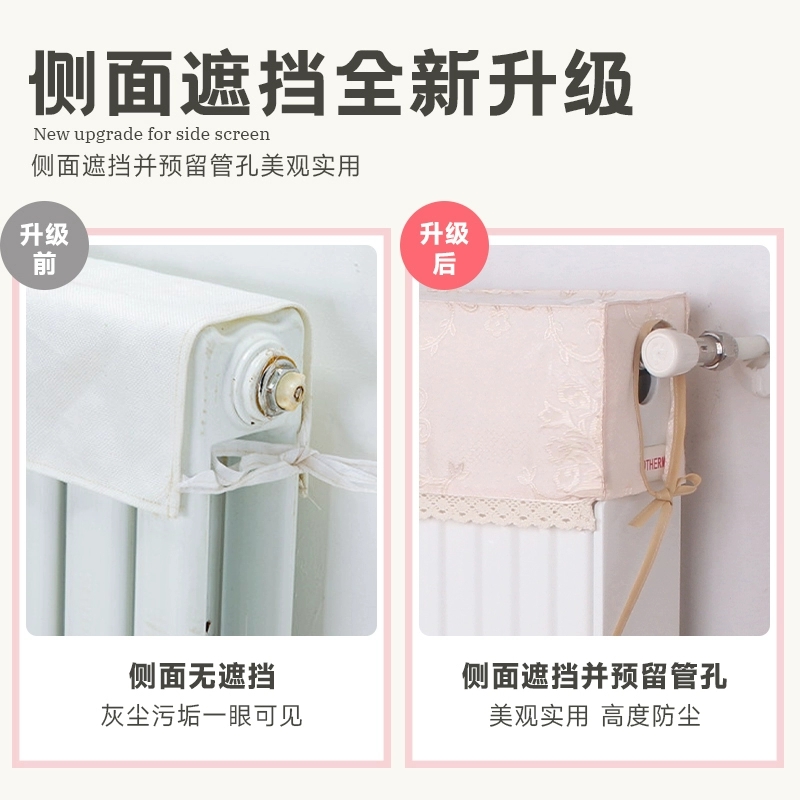 卡通暖气片罩新款家用暖气遮挡防熏装饰罩布艺定制暖气片防尘罩