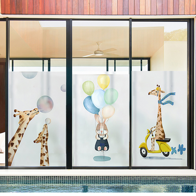 玻璃贴纸透光不透明磨砂浴室窗纸卫生间防窥视全遮光推拉门贴膜