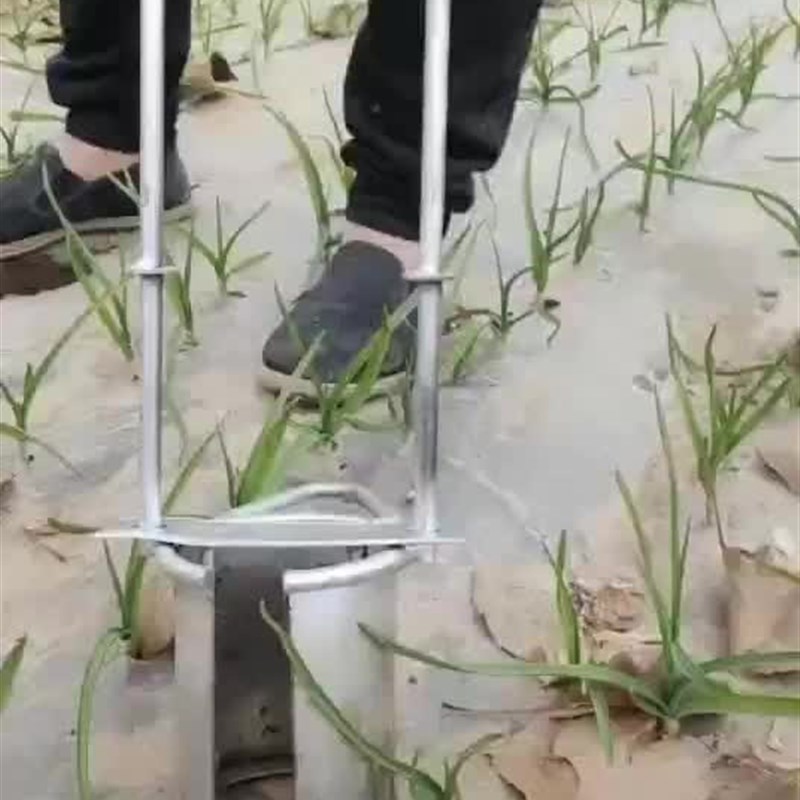 移苗器起苗器树苗起树苗器打孔器挖苗器不锈钢众泽农具0007