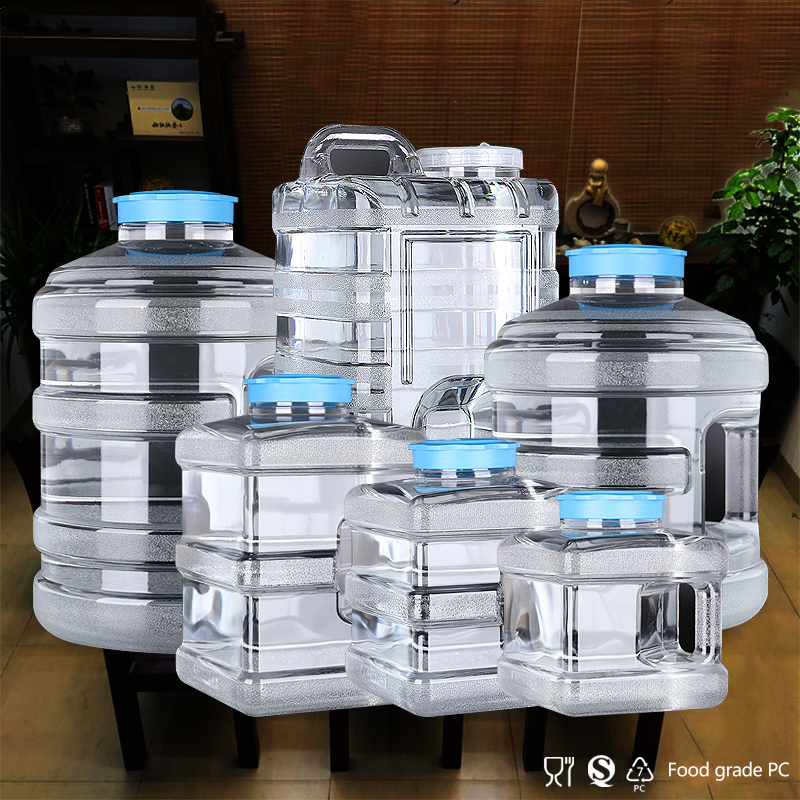 食品级方形纯净水桶PC家用储水手提矿泉水桶功夫茶具上水桶