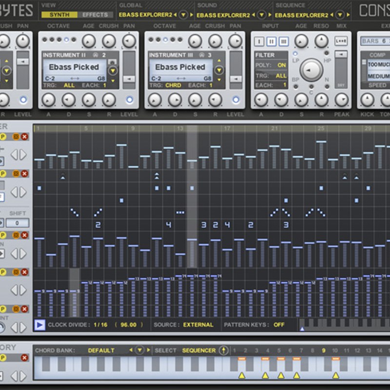 Sugr Bytes Consequence 和弦节奏琶音器插件编曲制作混音