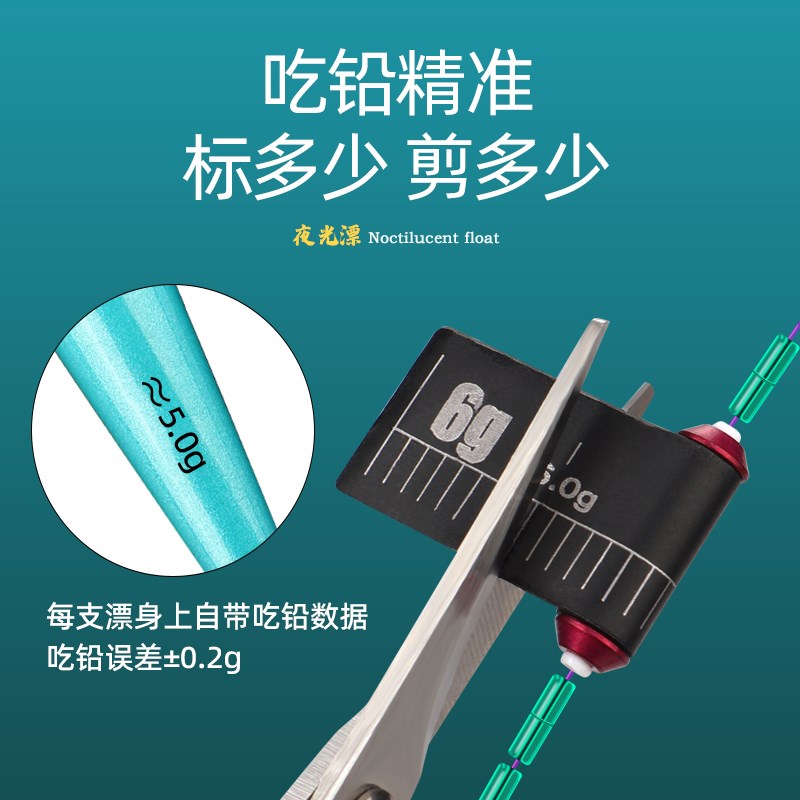 力丸滑漂浮漂矶竿远投大物变色夜光漂加粗醒目鱼漂路滑矶钓电子漂