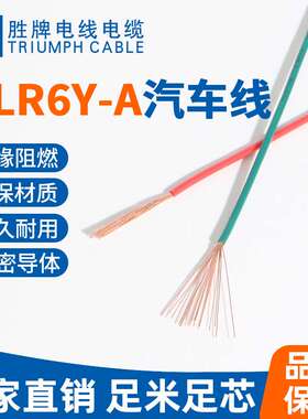 改装汽车音响线材FLR6Y-A 0.35汽车大灯线束插头电源线