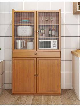 农村家用TOB老式透气放菜碗柜厨房储餐边柜物厅靠墙木实收客纳橱