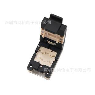 SOP6 1.27mm翻盖探针老化测试烧录座7.5本体11.5含引脚尺寸夹具座