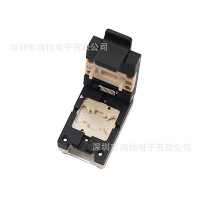 SOP6-1.27mm翻盖探针老化测试烧录座7.5本体11.5含引脚尺寸夹具座