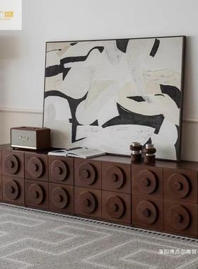 中式门卡柜HOF实柜木简电视柜储物柜边柜家用约餐边中古柜斗柜床