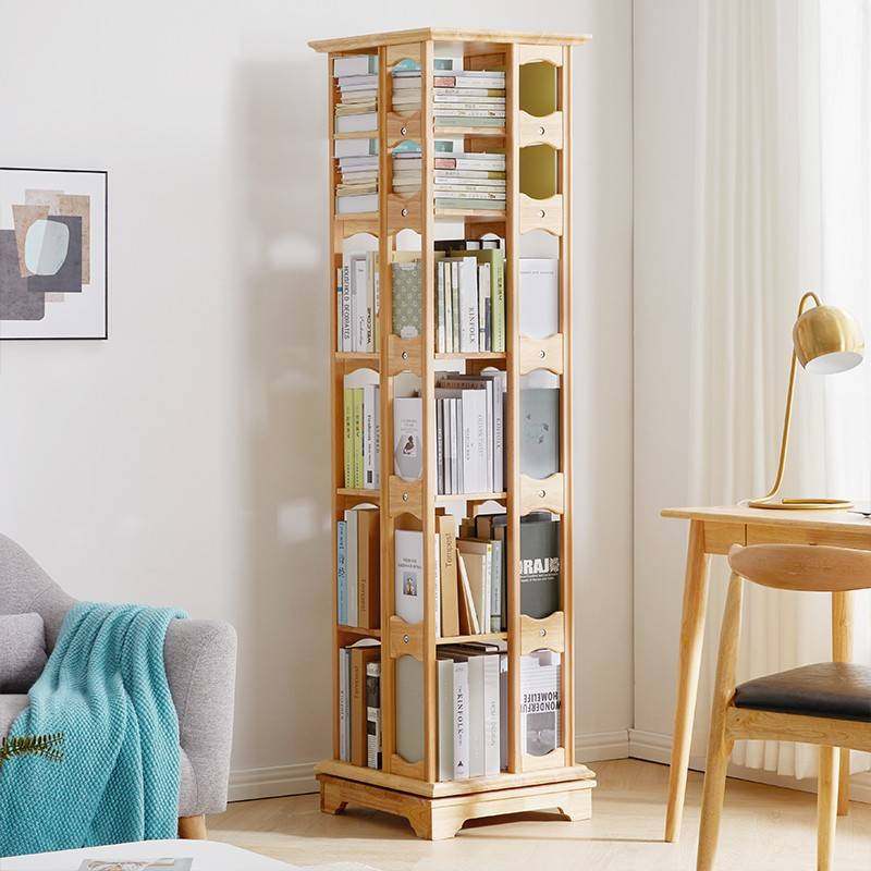 书架实木旋转书架多层复古落地组合书柜家用储物家具收纳架柜子,玩具/童车/益智/积木/模型,垂直悬浮玩具,淘宝优惠券,粉丝福利购,淘宝优惠卷