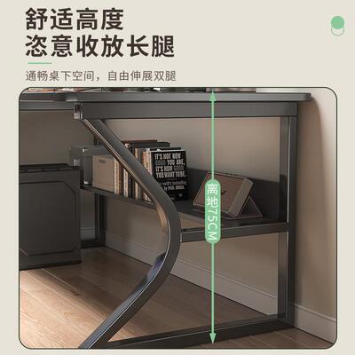电脑桌电竞学学习桌式简板易办公室老办公桌台家用简约FDT现代生