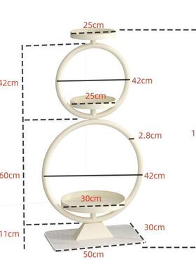 新款网红花子台厅阳XNC办公室植物架花盆摆放多层落客地花架子