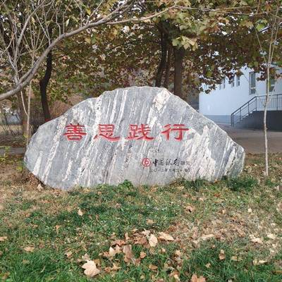 大型牌刻字村石村口招牌古天园林山石泰石广场摆件风景自然石