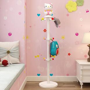 儿童衣IME帽架架落地主风立卡通可爱卧室单杆儿童公房式挂衣衣架