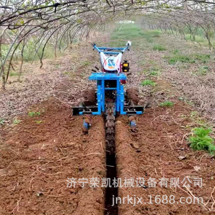 自走式柴油手扶1米深开沟机