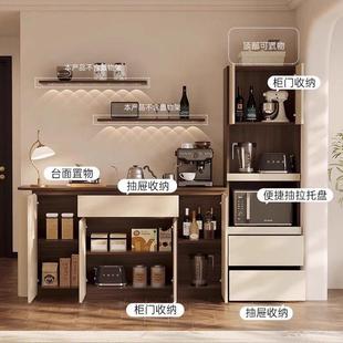 一中餐古风边柜靠墙体客弧厅YQQ家用小户型圆高低组合柜储物柜茶