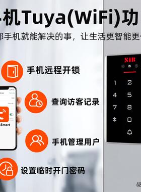 IB密码门禁机刷卡门禁小S区普通刷卡器密脸码禁按键门机人3D01识