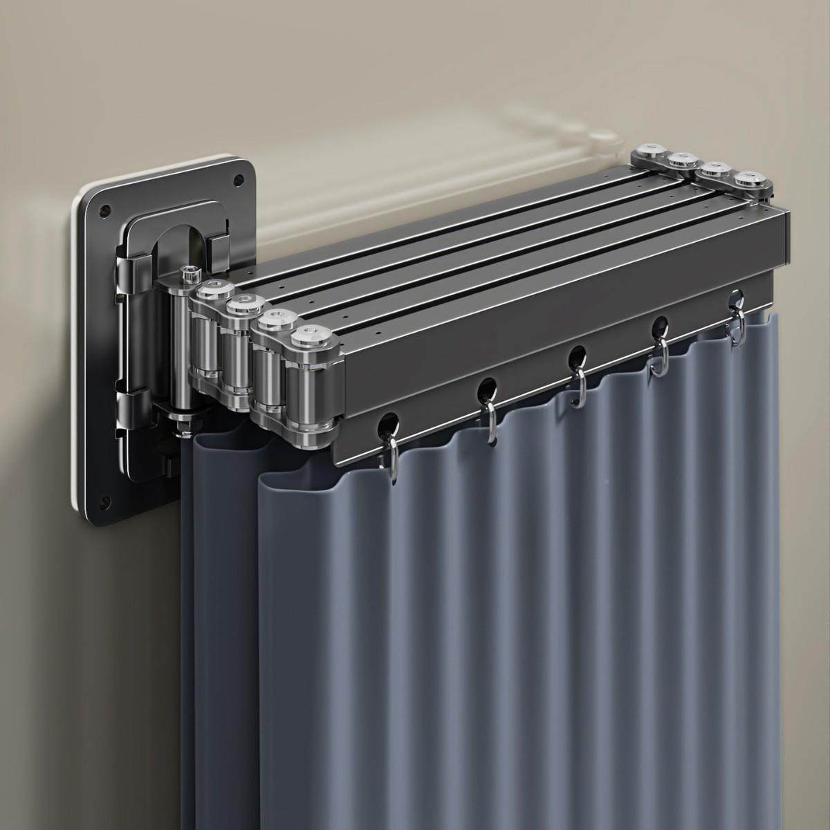 隐形叠浴折帘卫生间TPV洗澡加厚防水布高防霉浴室干湿分离隔档断,家庭/个人清洁工具,浴帘,淘宝优惠券,粉丝福利购,淘宝优惠卷