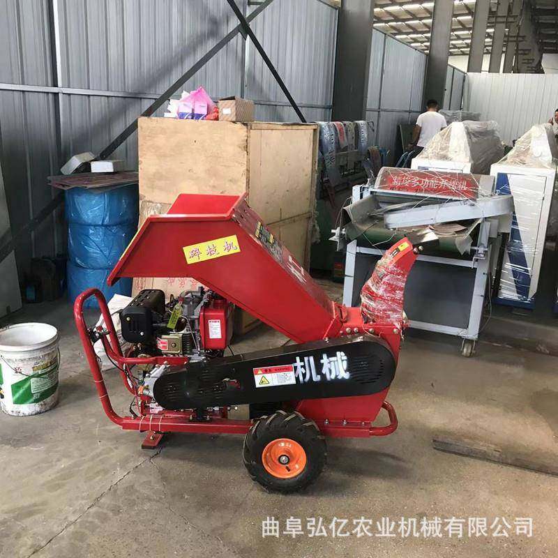 灌木藤条小大型柴油碎枝机家用秸稻破麦JLA秆粉碎机荒木毛竹马力