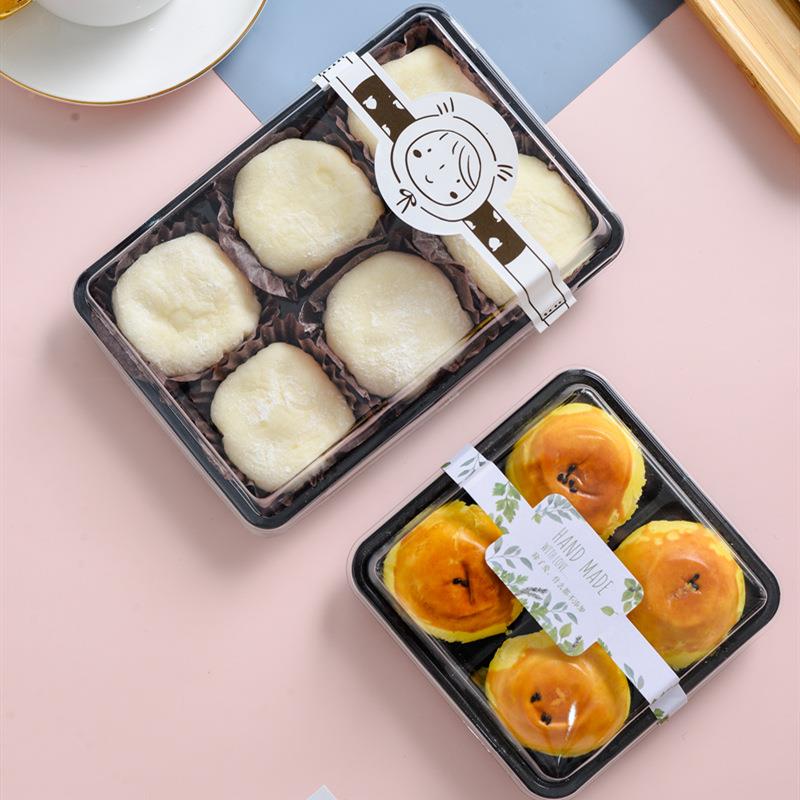 青网红团媚娘包装盒蛋黄酥包装盒点盒蛋BOH糕盒西雪子四个六个装