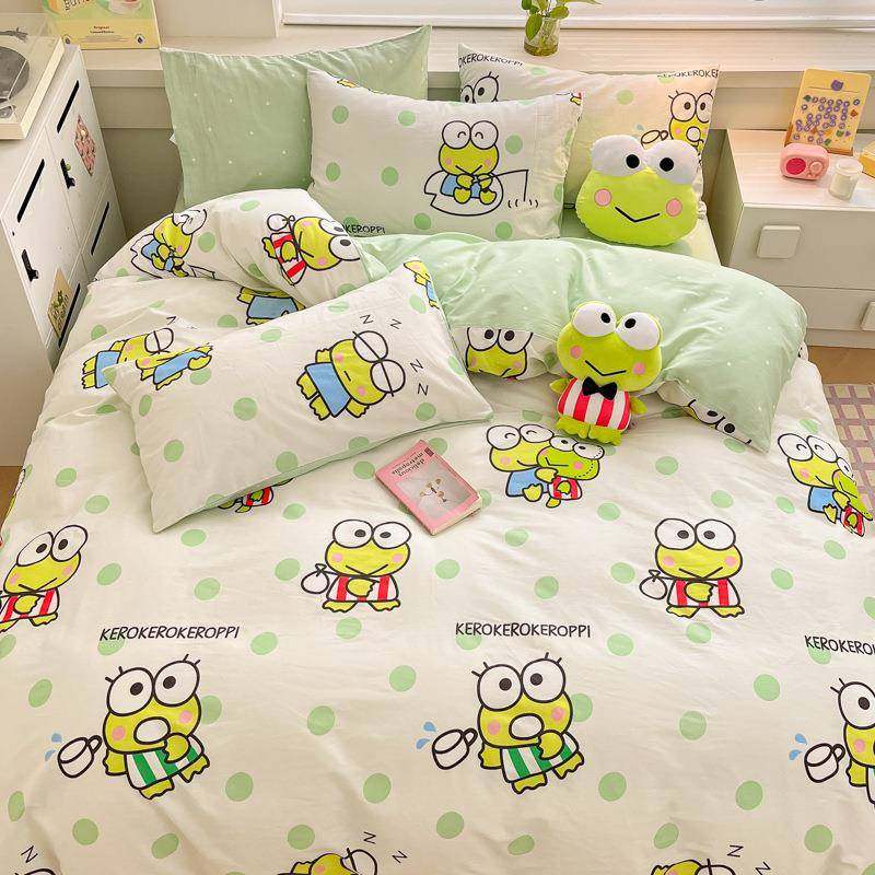 库洛米通四件套可爱女孩件女童三全棉件套纯棉四套学生被MS888卡