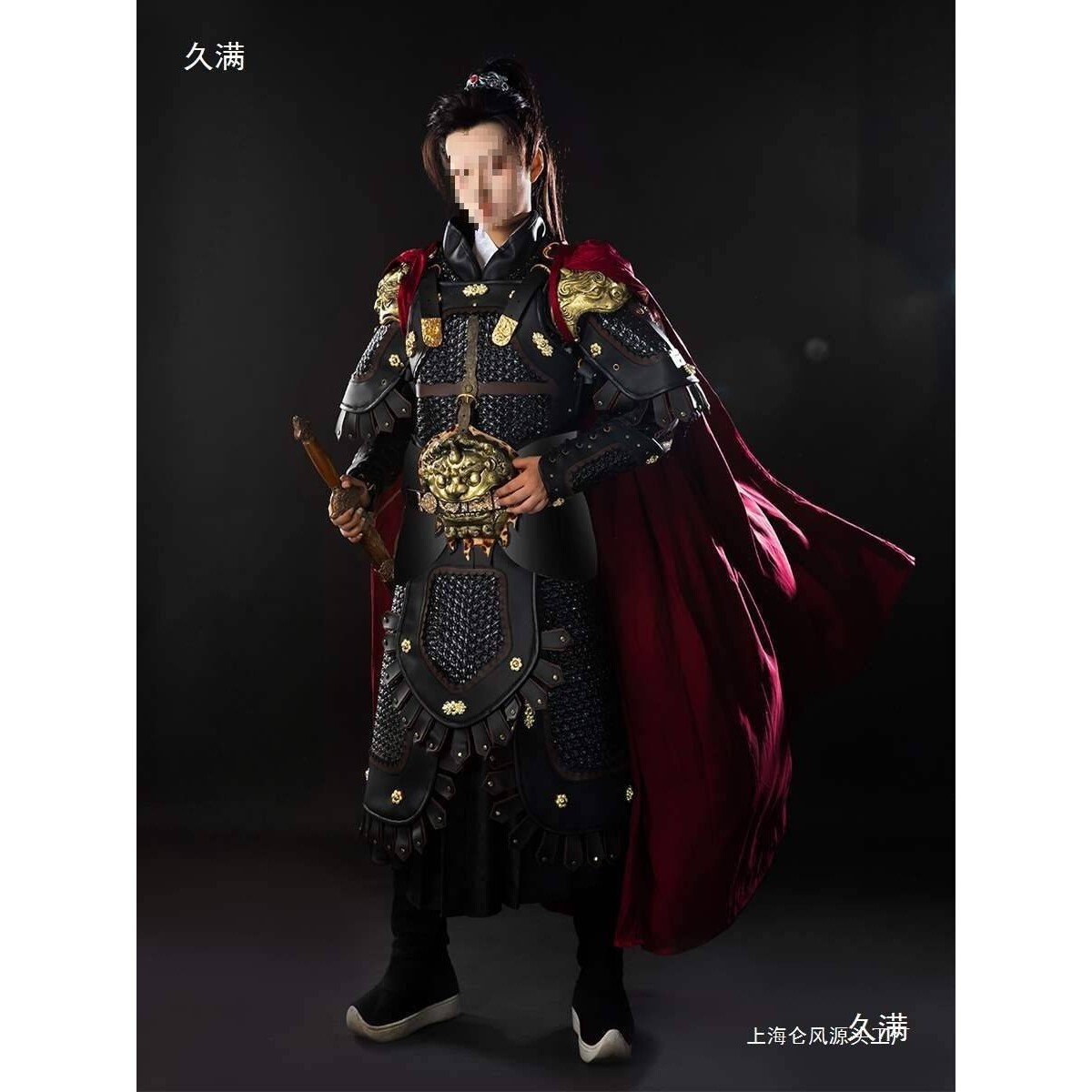 仿山纹分体甲真人可穿戴cos黑色悟空甲胄仿甲铠甲盔硬派战斗