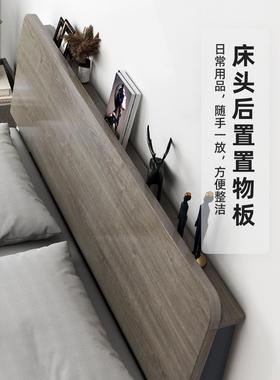 实木床现代简1.5床米出租房用双人床卧1.S-45128家用经济型主单约