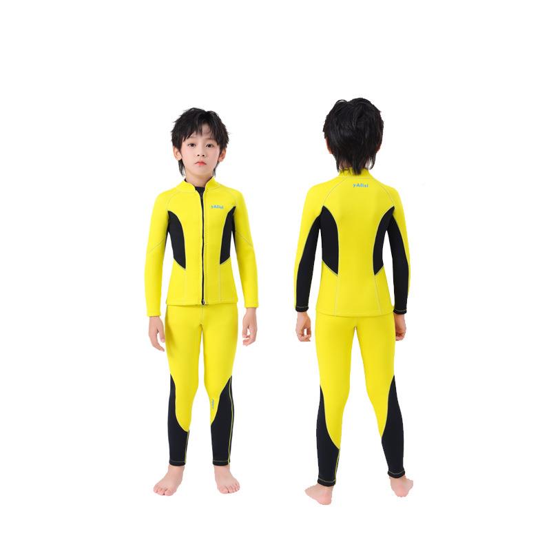 2.5m儿m童分体潜水加厚服保暖防晒速干泳KKQ-034衣男冲防浪浮潜套