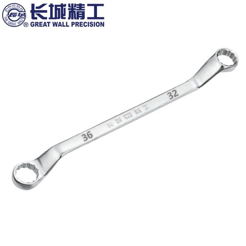 长城精工双499梅扳手双6头梅花扳手3眼睛扳手硬度32-3mm高1115
