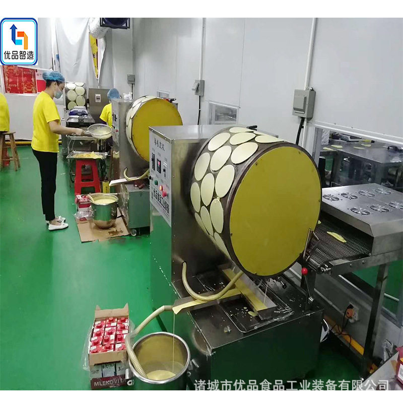 小型全自动摊蛋皮机烫煎两用