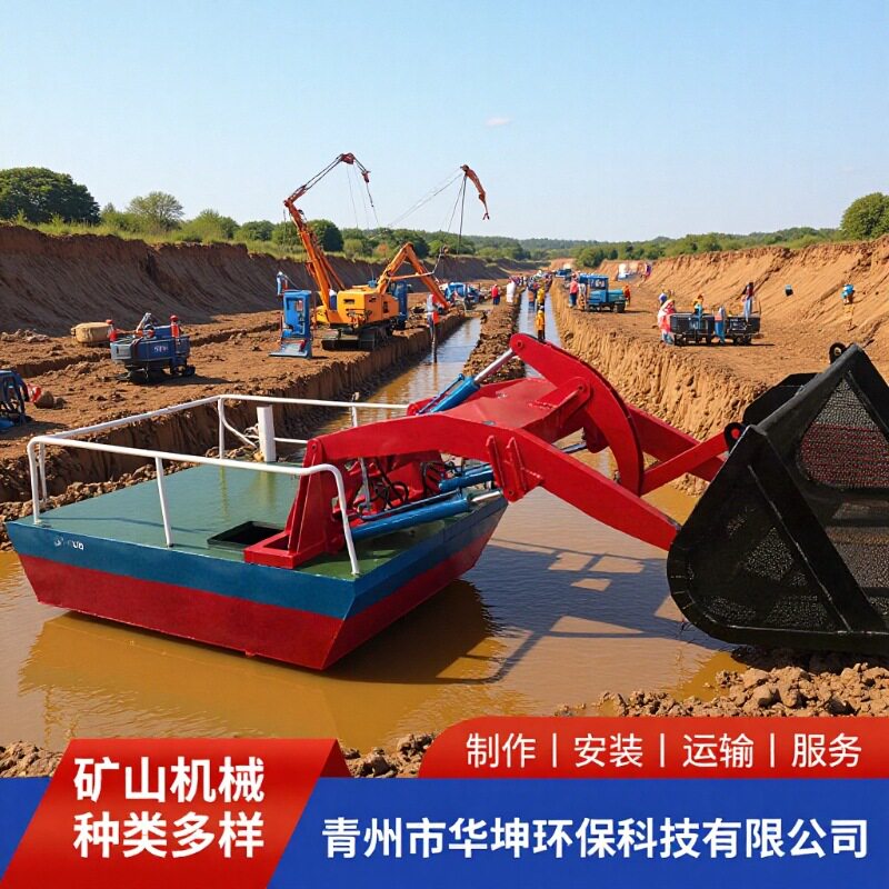 全自动水草打捞船 河面漂浮物打捞保洁船 厂家供应 操作简易