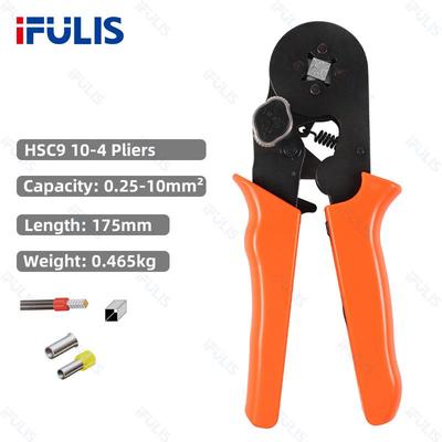 HSCB10-4压线钳自式VE管型压接钳0针形冷端压子38.25-10mm四调边