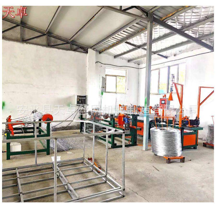 丝径1..丝0-45mmOIB全自动单模双勾花操网机天卓机器丝滑作简单