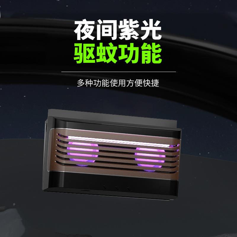 汽车2v24v货热车座椅风扇车车用fs-028载阳能小太电风扇双头加便1