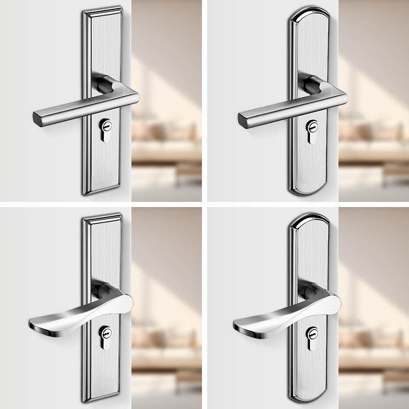 房门锁家用通用卧室门锁芯门静木音锁具老式门把手旧整门型换MS-2