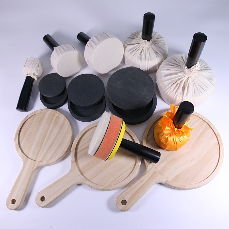 拓墨板  打墨板 拓印 传拓棉布丝绸拓包小号大号传拓手持木板砚台