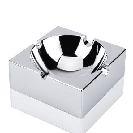 方形创意镜光金属烟灰缸酒吧烟灰盅欧式时尚实用男士礼品 莱珍斯