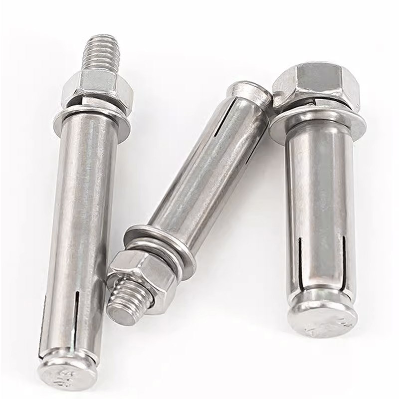 膨胀螺丝 30不锈钢外膨胀螺栓加长拉爆膨胀螺丝钉胀管MM8M10M