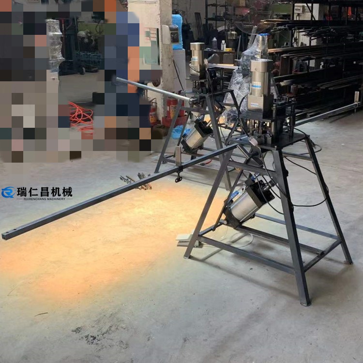 冲孔器极简铝框门玻璃拉手气动模具冲孔机20极简玻璃衣柜门打孔器