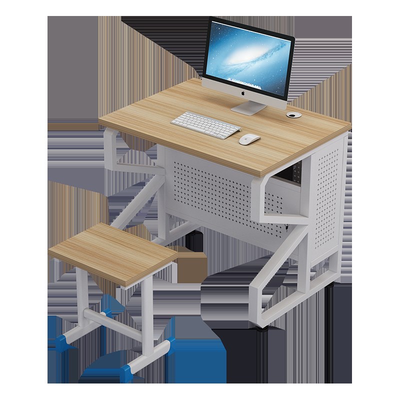 学校机房电脑桌ll电脑台式桌中小学生云桌面微机室人机房