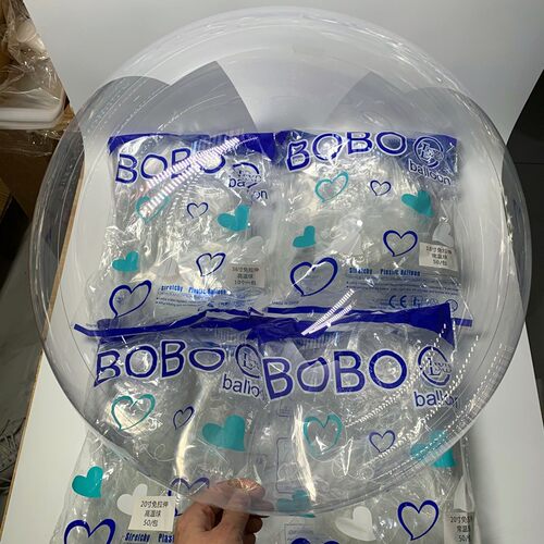 免拉伸波波球50个装12寸18寸20寸24寸36寸高亮无痕BOBO纯透明球皮