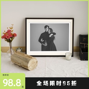 洗照片做成相框冲洗婚纱照放大结婚照打印洗相片画框定制装裱挂墙