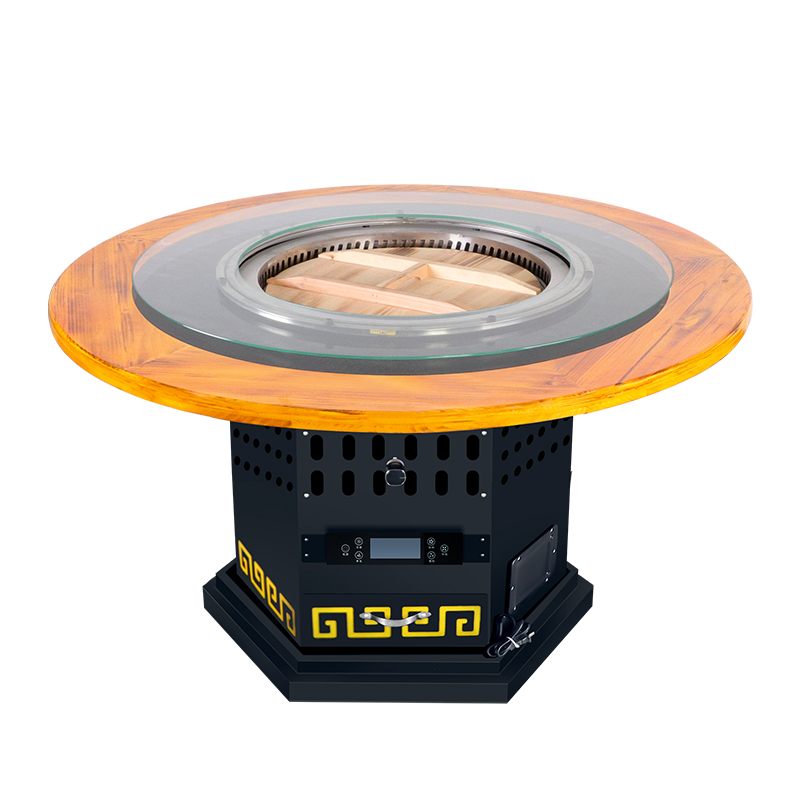 烧气铁锅炖灶台桌柴火鸡专用灶地锅炖锅台农家饭店商用自净化一体