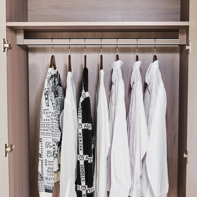 加厚防滑静音衣柜挂衣杆法兰底座衣架杆子衣橱柜子衣柜挂杆横杆