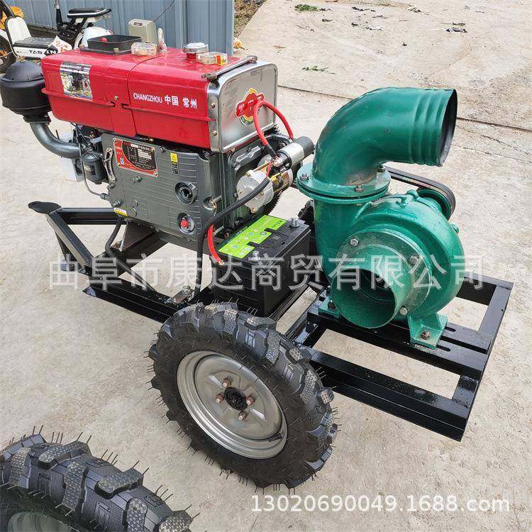 柴油框机带动寸6水寸泵架SIO式排水泵高压4喷灌水泵