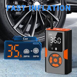 精智能无线充泵车载家用紧气急充气泵自动停止准测80677适合压各