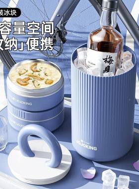 圆形双层304童不锈饭盒大容量儿成人便餐当盒学钢生午盒户外OCJ露