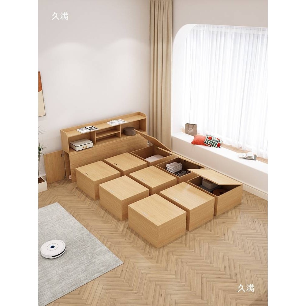 小户型榻榻米床衣柜一体储物箱组合收纳抽屉魔方地台床1.2m单人床,玩具/童车/益智/积木/模型,垂直悬浮玩具,淘宝优惠券,粉丝福利购,淘宝优惠卷