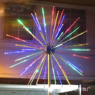 厂薄直销烟花灯LE园D发光树庭院装饰灯公景观灯礼花灯T-FW5.5M利