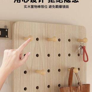 隐形穿衣镜全身关闭贴墙隐藏家用遮挡镜片玄关推拉试衣镜子洞洞