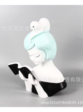 现房简约创NBC面意儿童卡通树脂摆件样板房代售楼处桌电视柜软装