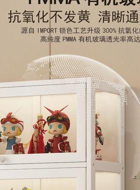 白色学生书架用家置物架地收纳架防柜BMS尘带门桌落面儿童书储物